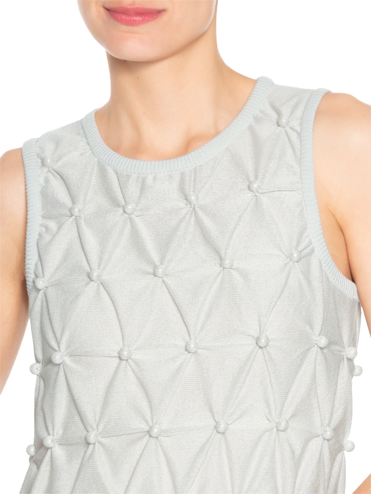 Vestido Tricot Grão Azul Coven