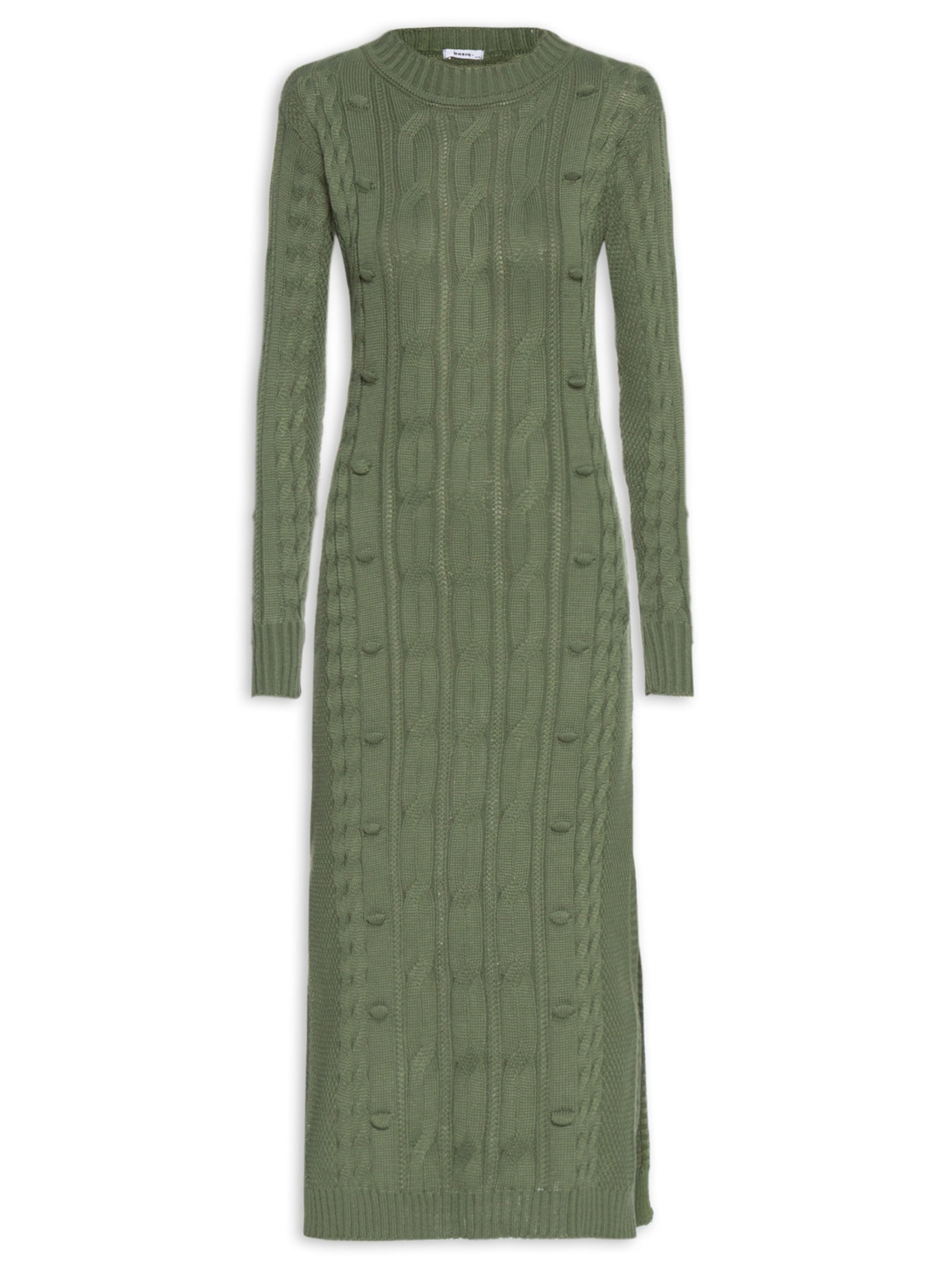 Vestido Tricot Midi - Verde