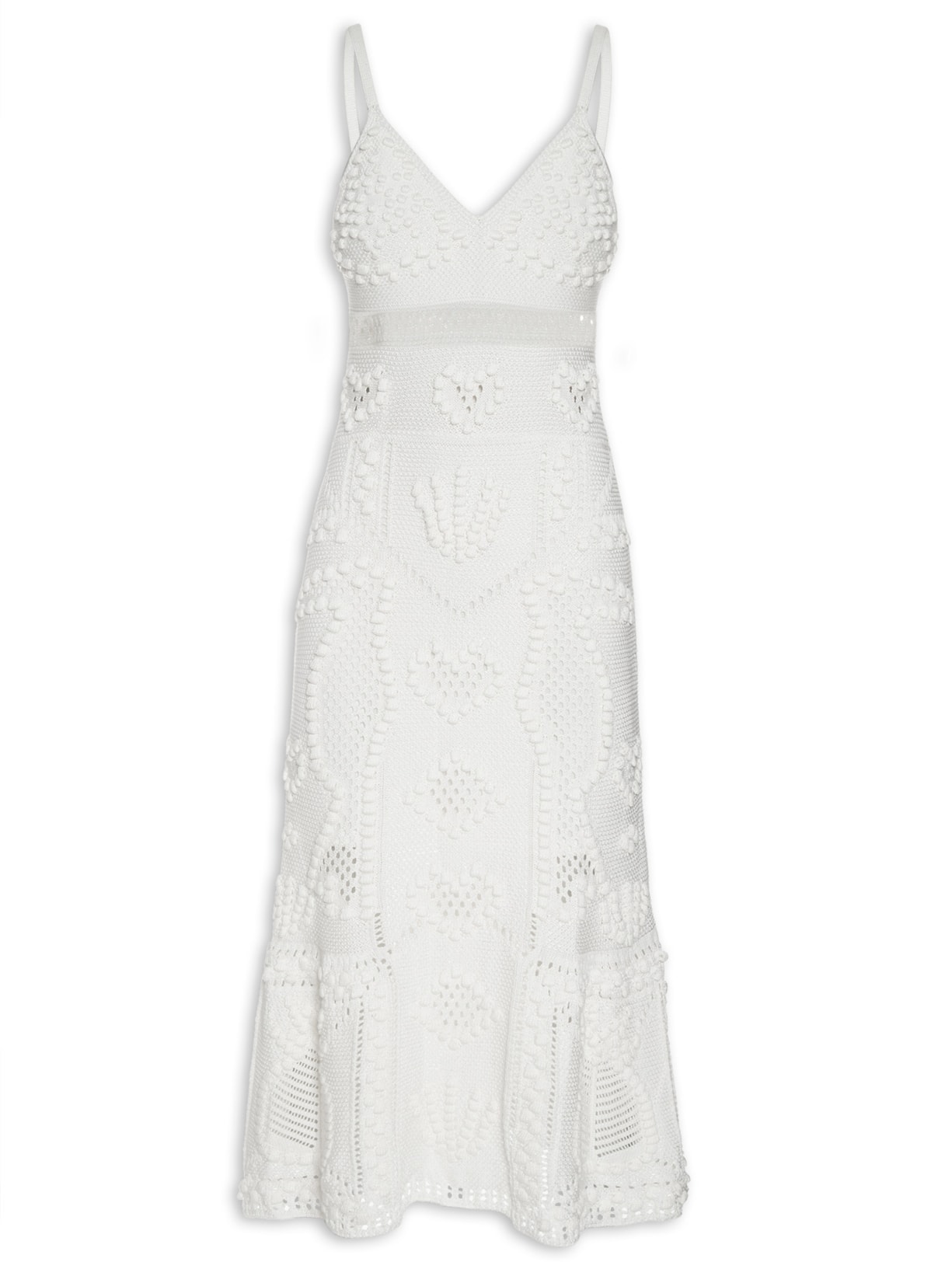 Vestido Tricot Novo Ano - Off White