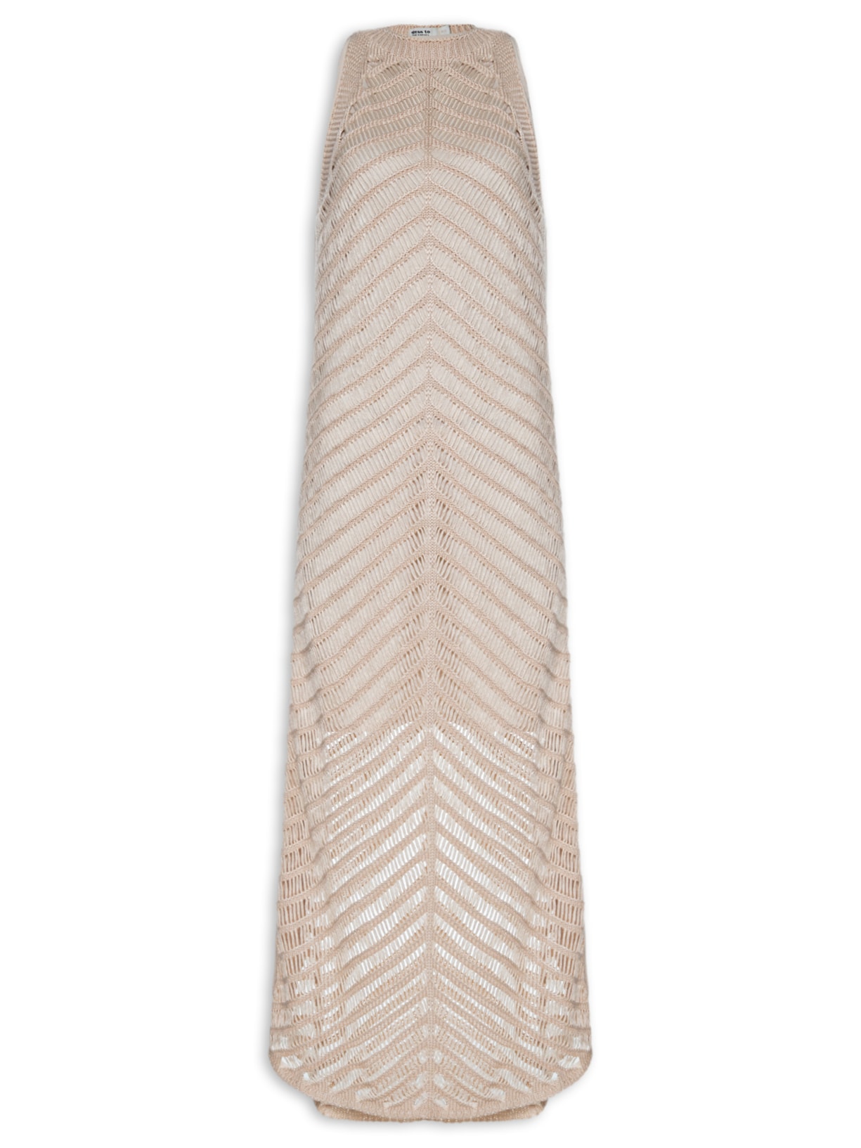 Vestido Tricot Resort - Bege