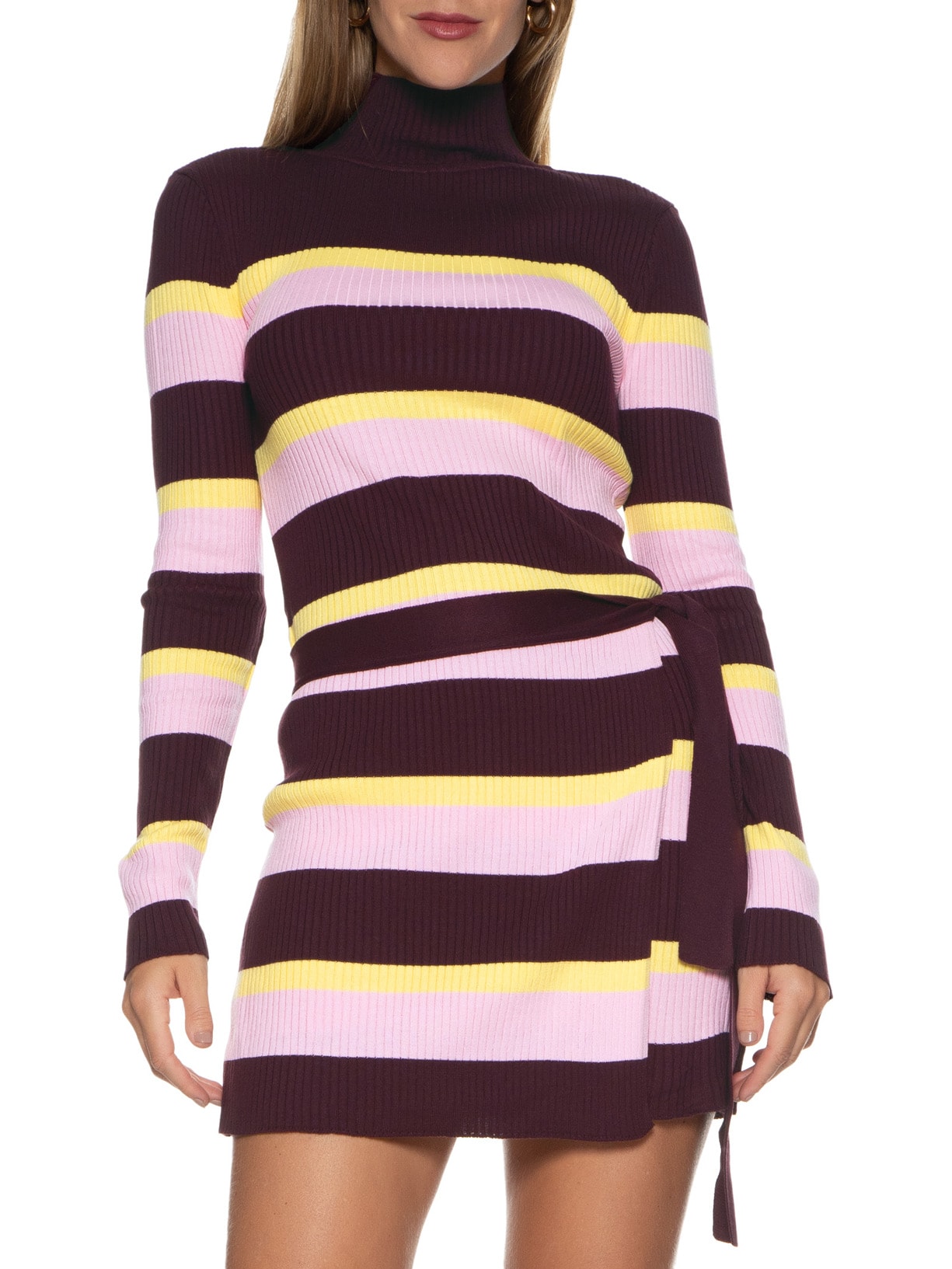 Vestido Tricot Sobre Saia Roxo Animale Jeans