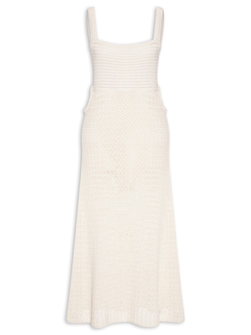 Vestido Tricot Trancoso - Off White