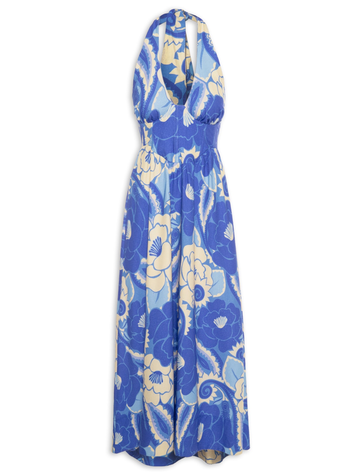 Vestido Tropical Groove - Azul