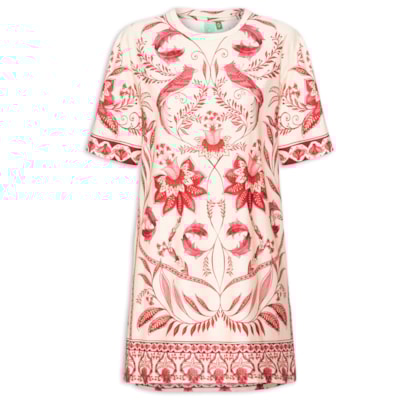  Vestido Tshirt Básico Nina - Rosa 