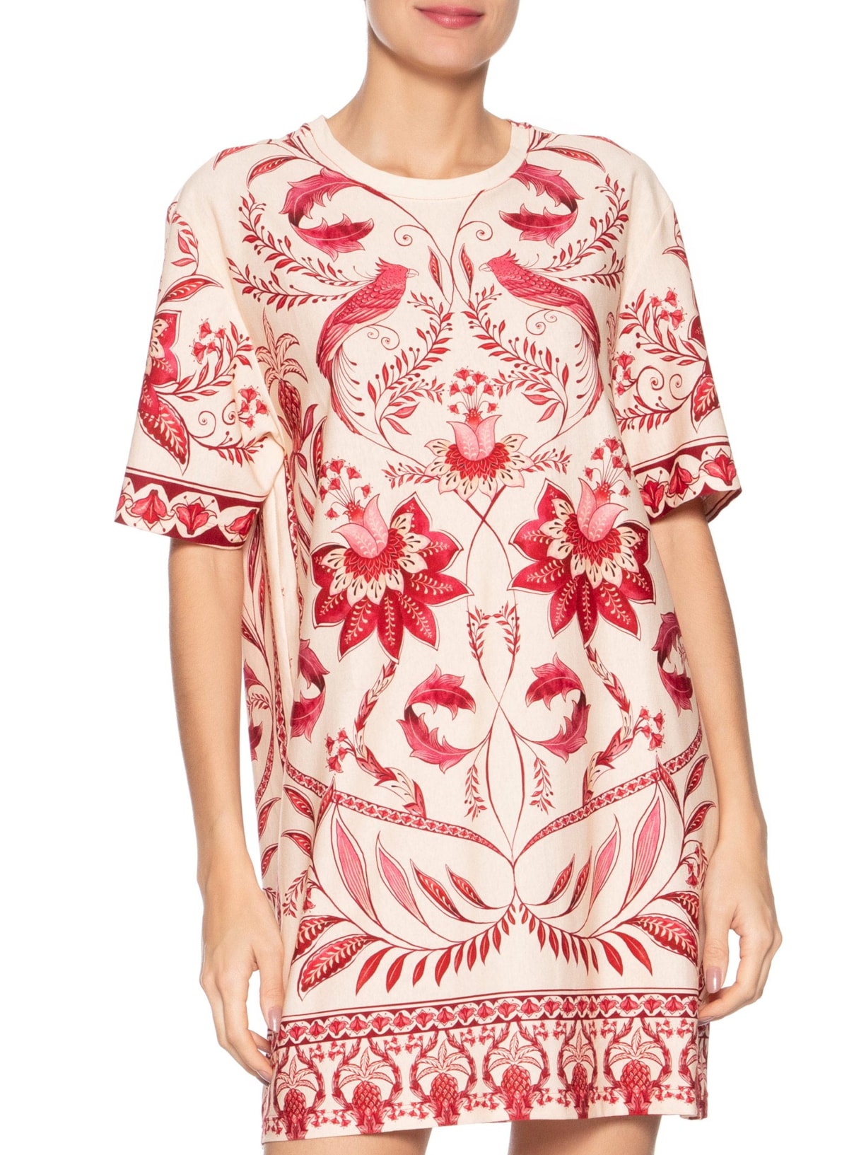  Vestido Tshirt Básico Nina Rosa  Farm