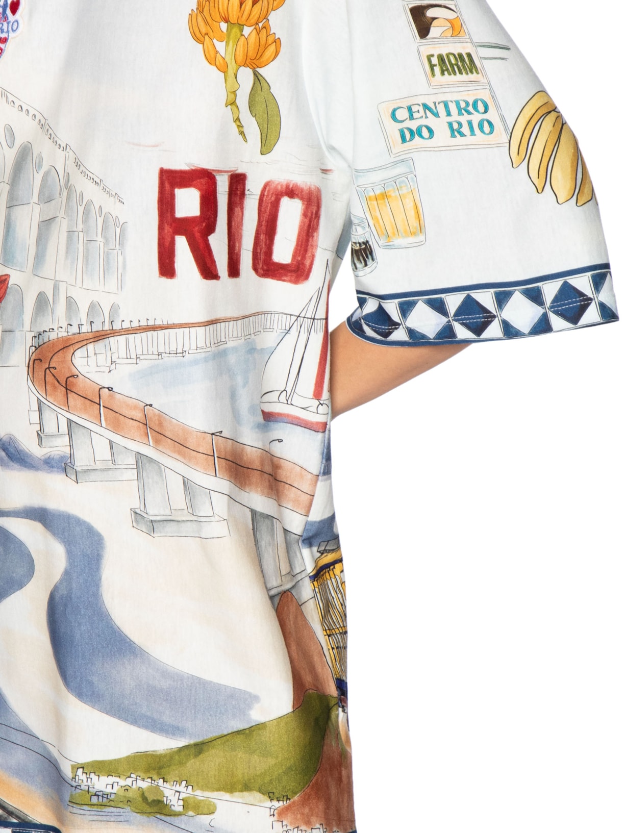 Vestido Tshirt Big Encanto Do Rio Off White Farm