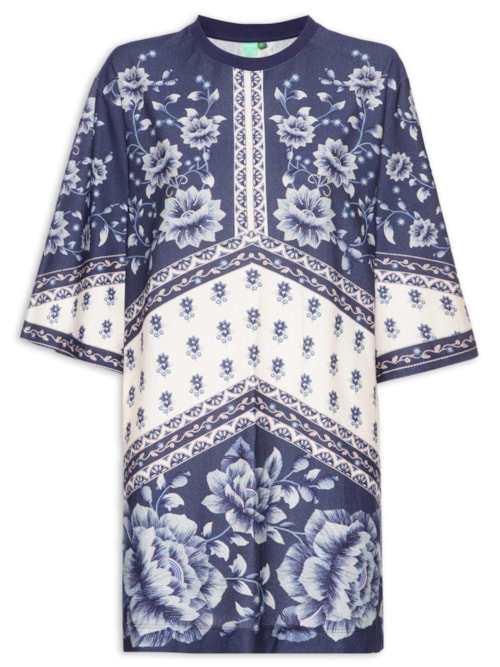 Vestido TShirt Big Nara - Azul