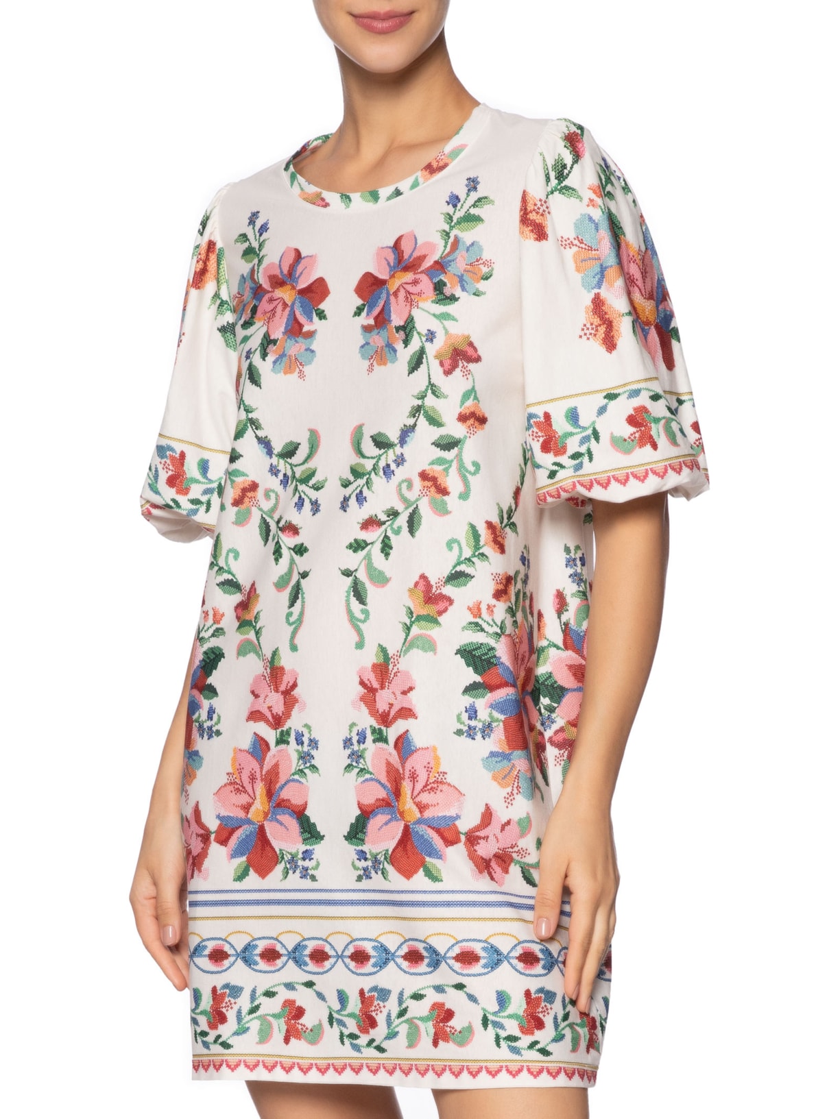 Vestido Tshirt Fofa Brisa Serena Off White Farm