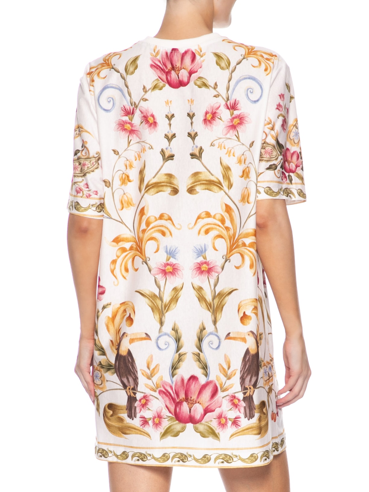 Vestido TShirt Lenço Veraneio Off White Farm