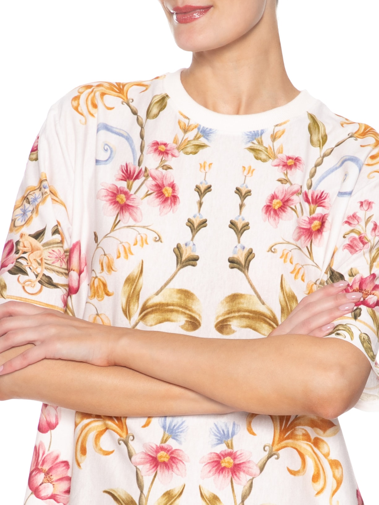 Vestido TShirt Lenço Veraneio Off White Farm