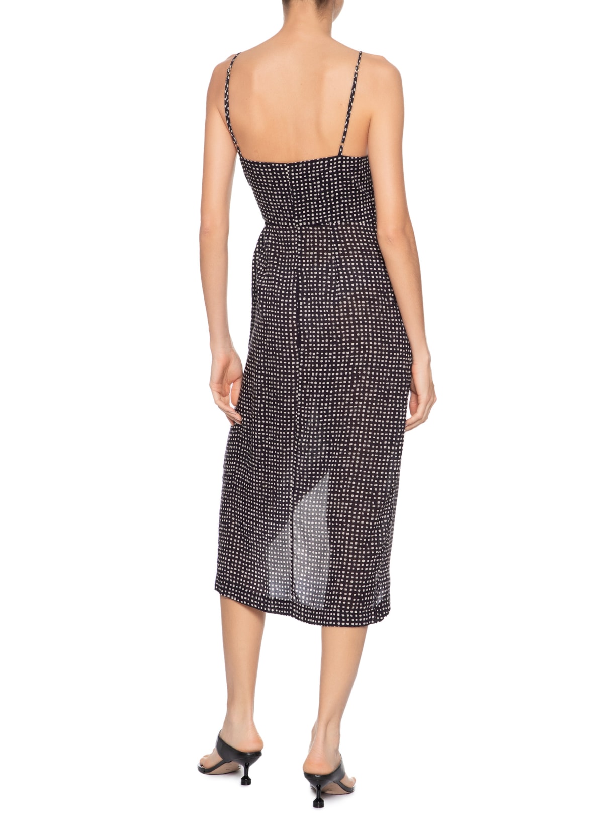 Vestido Tubo Com Drapeado Preto Lenny Niemeyer