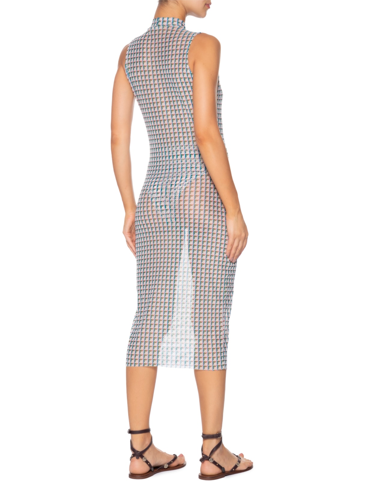 Vestido Tule Azul Lenny Niemeyer