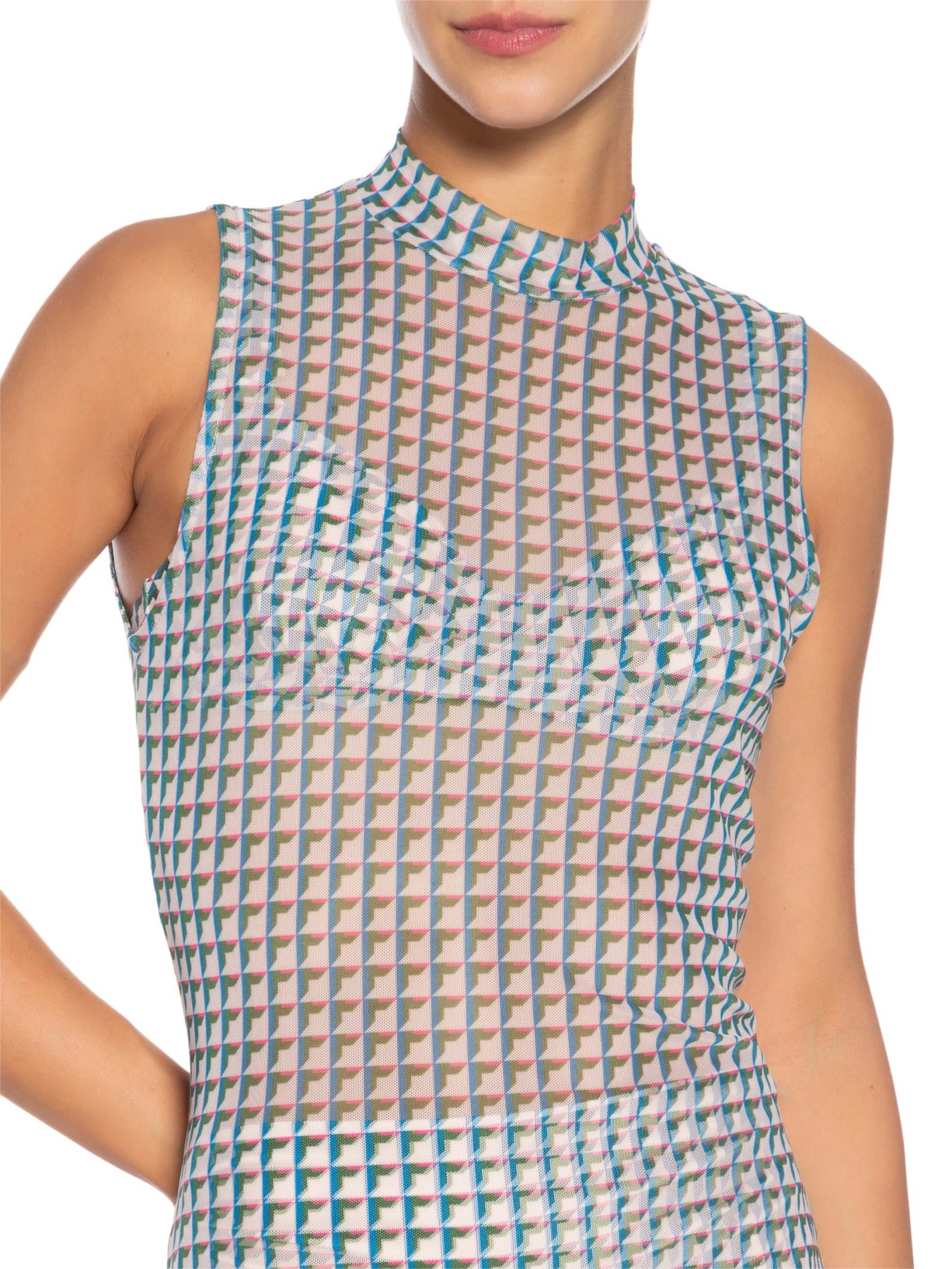 Vestido Tule Azul Lenny Niemeyer