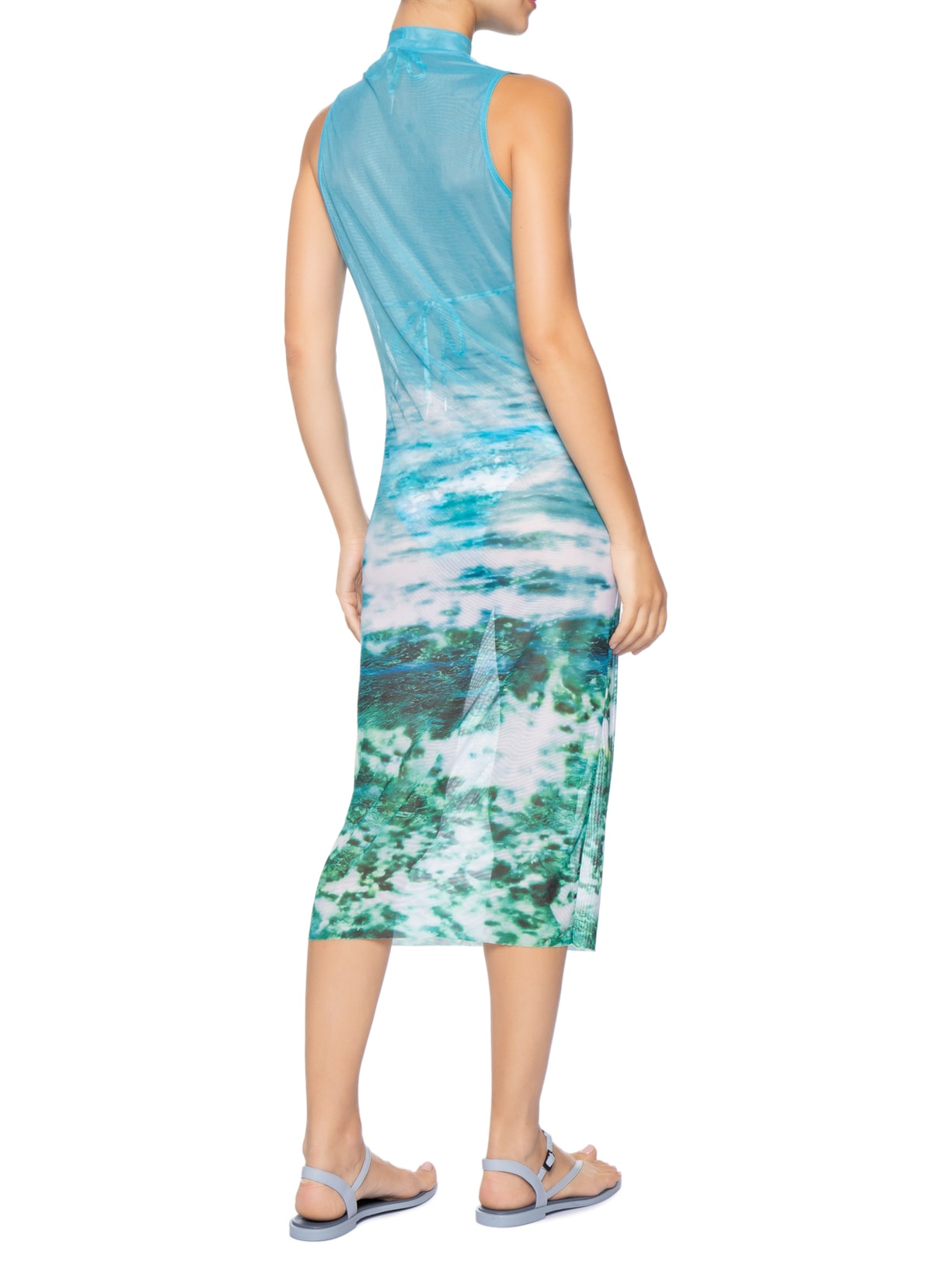 Vestido Tule Azul Lenny Niemeyer