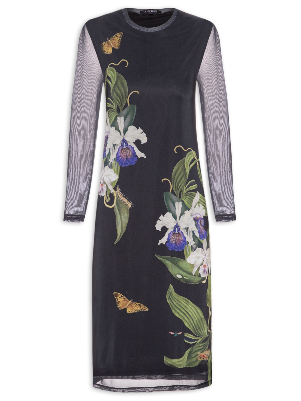 Vestido Tule Cattleya - Preto