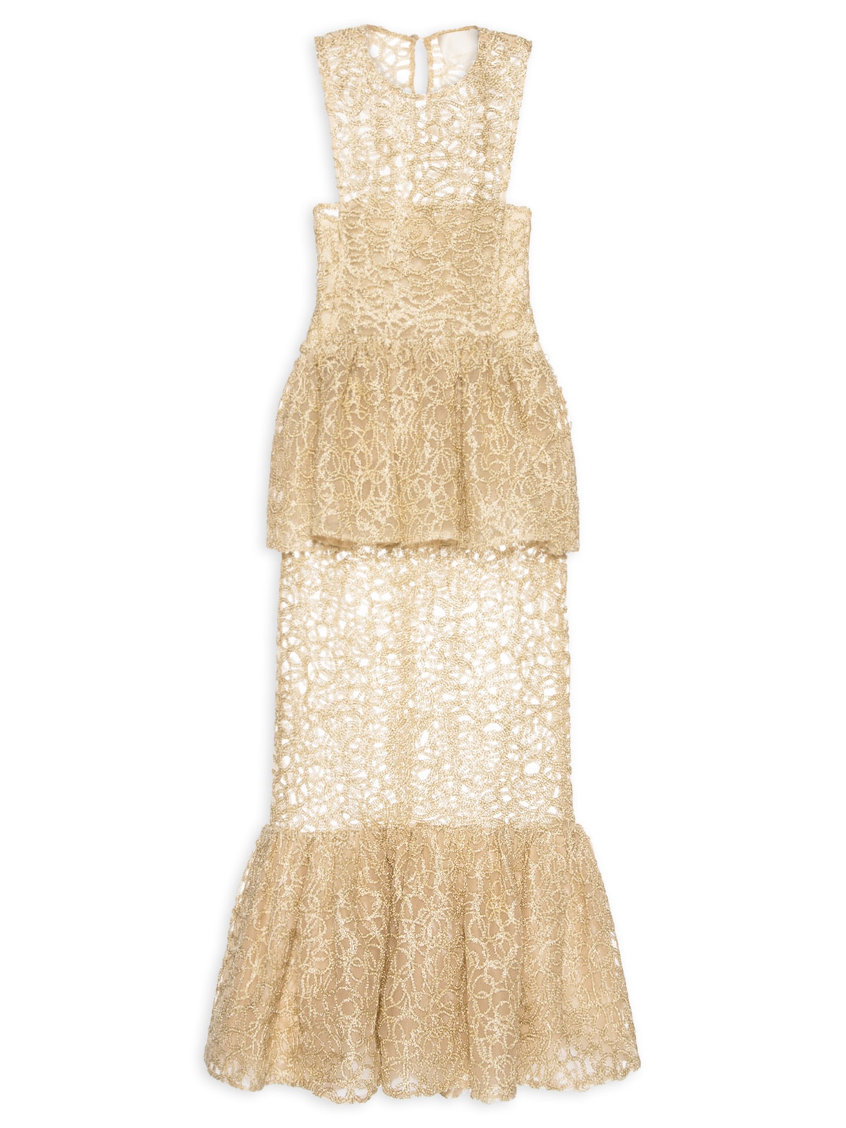 Vestido Tule Corrente - Dourado