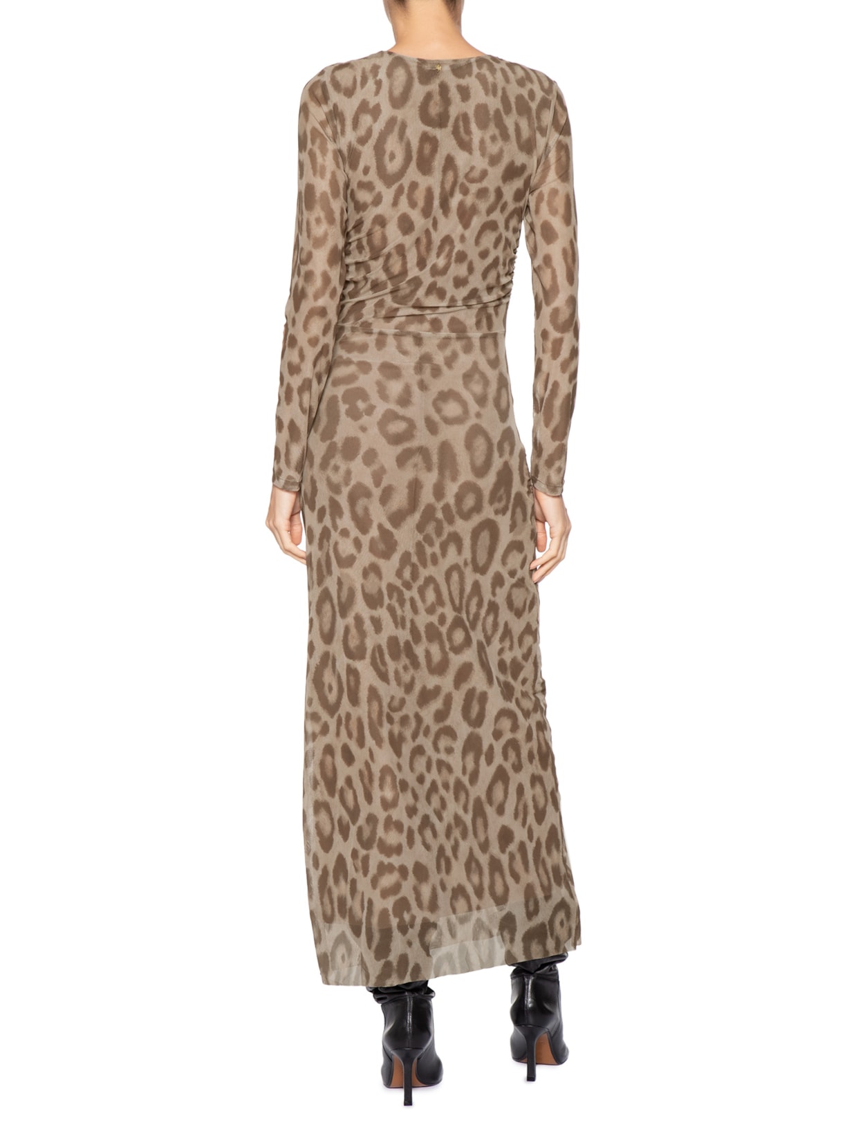 Vestido Tule Dafina Marrom Le Lis