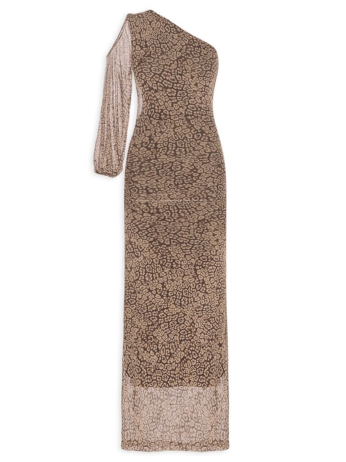 Vestido Tule Dalil - Marrom