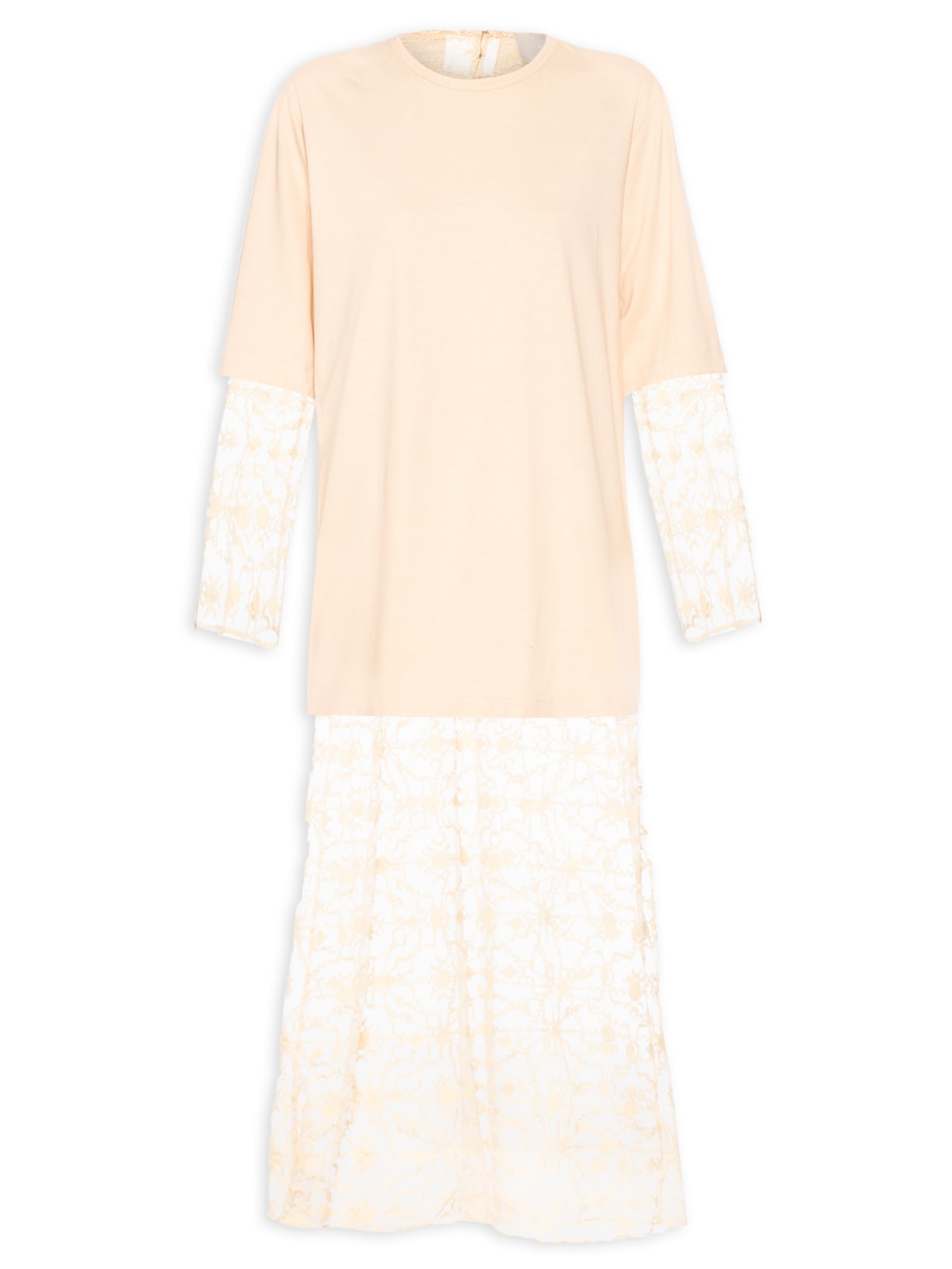 Vestido Tule Dust - Bege