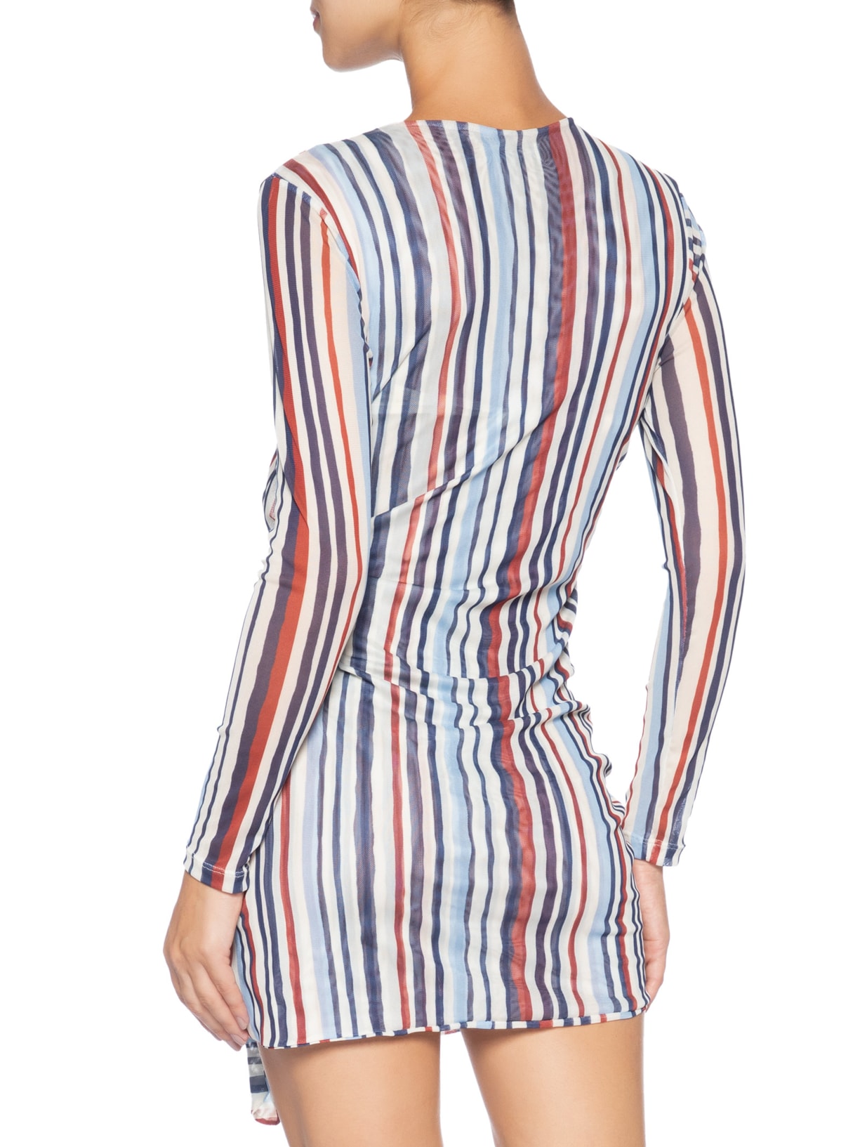 Vestido Tule Estampa Listra Verano – Azul Dress To