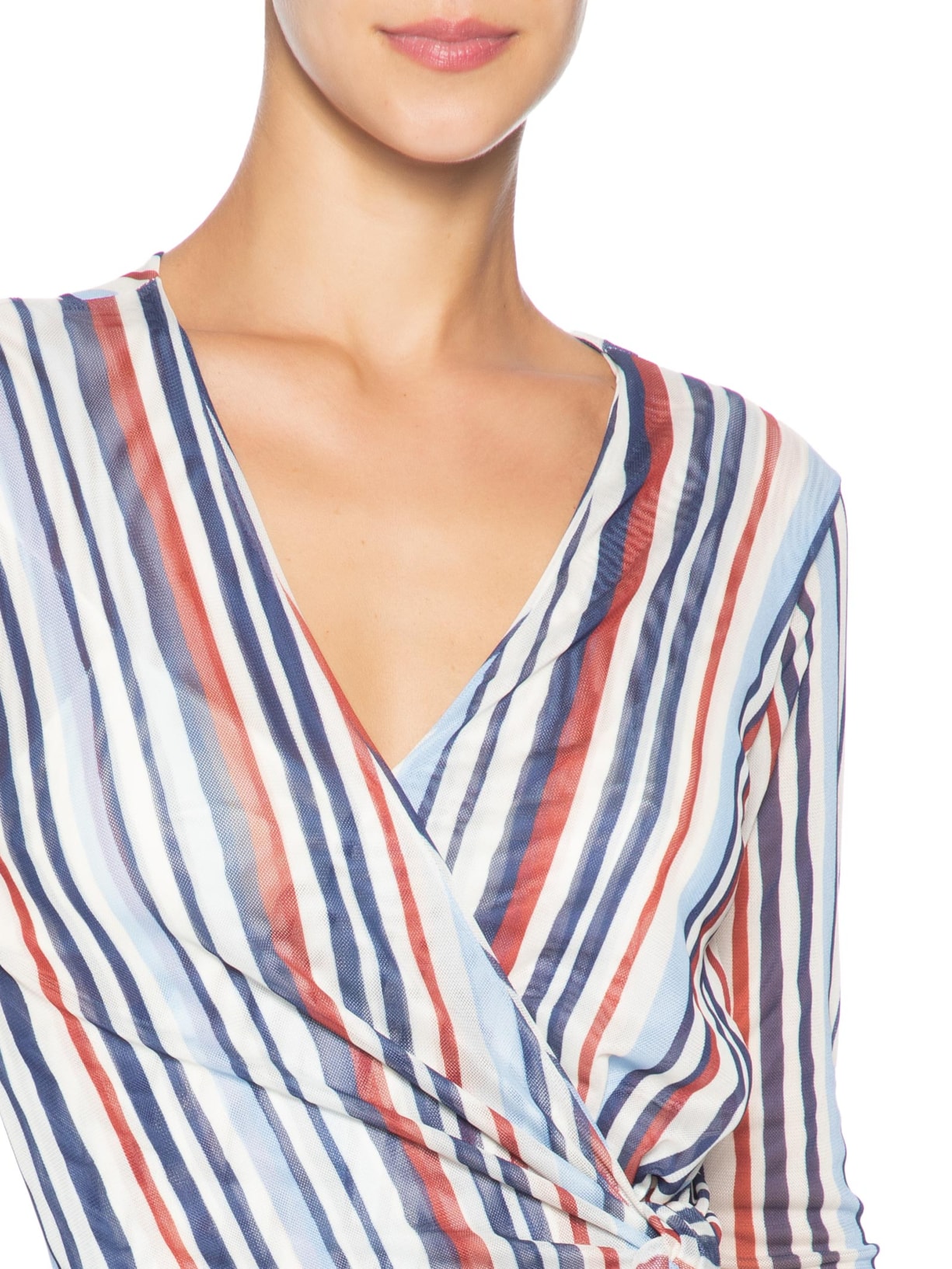 Vestido Tule Estampa Listra Verano – Azul Dress To