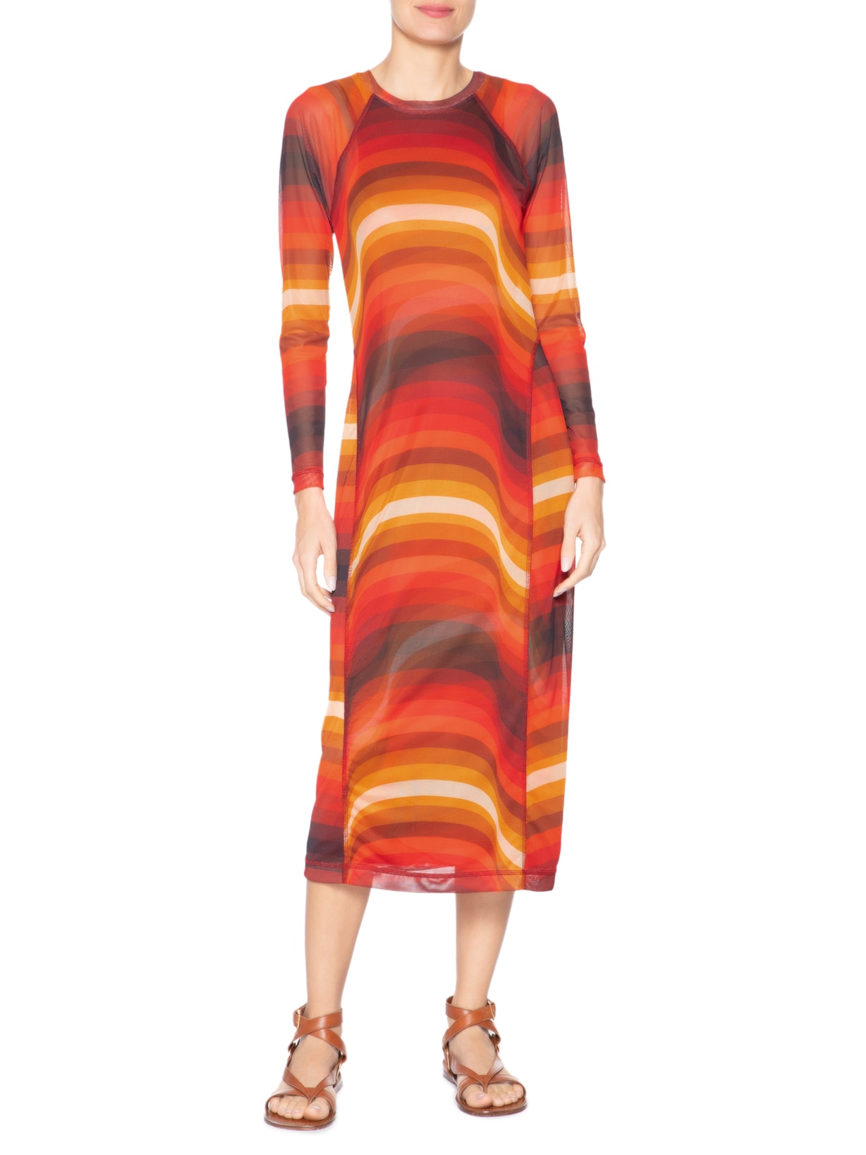 Vestido Tule Fit Ipanema Laranja Osklen