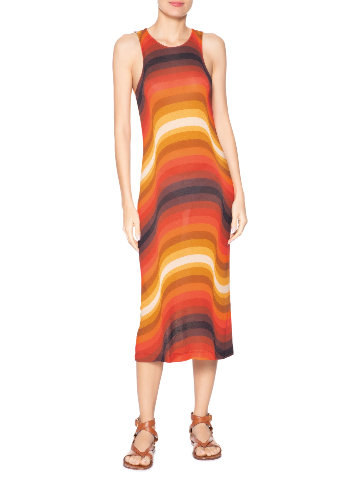 Vestido Tule Fit Ipanema Laranja Osklen