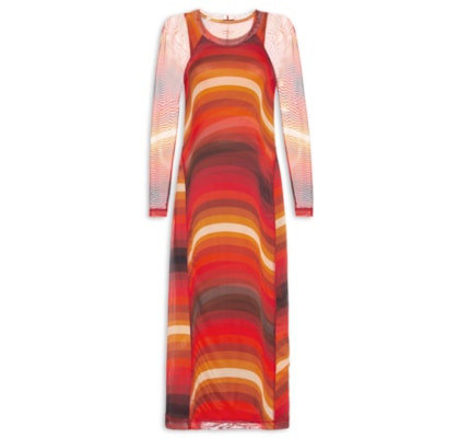 Vestido Tule Fit Ipanema - Laranja