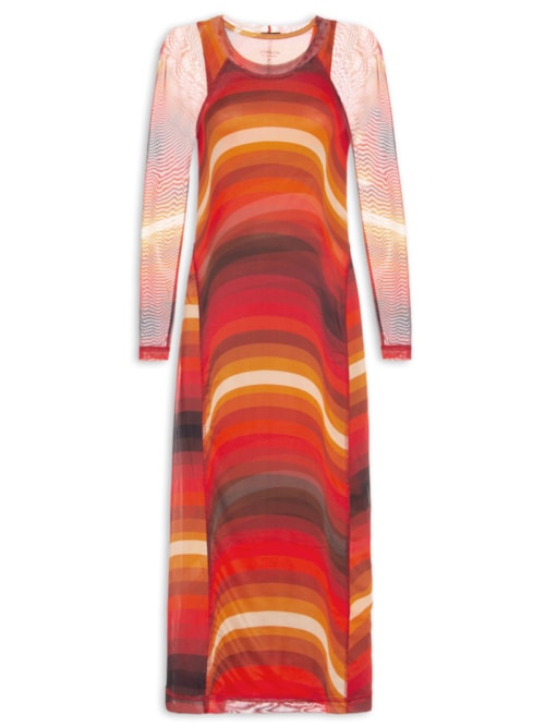 Vestido Tule Fit Ipanema - Laranja