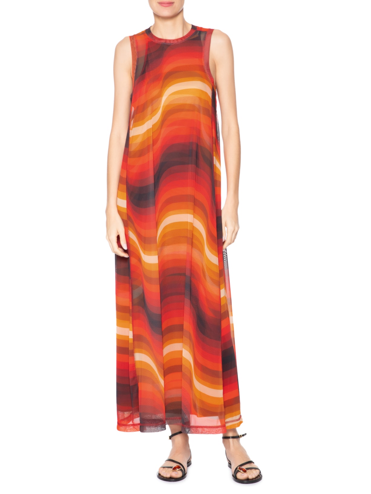 Vestido Tule Ipanema Laranja Osklen