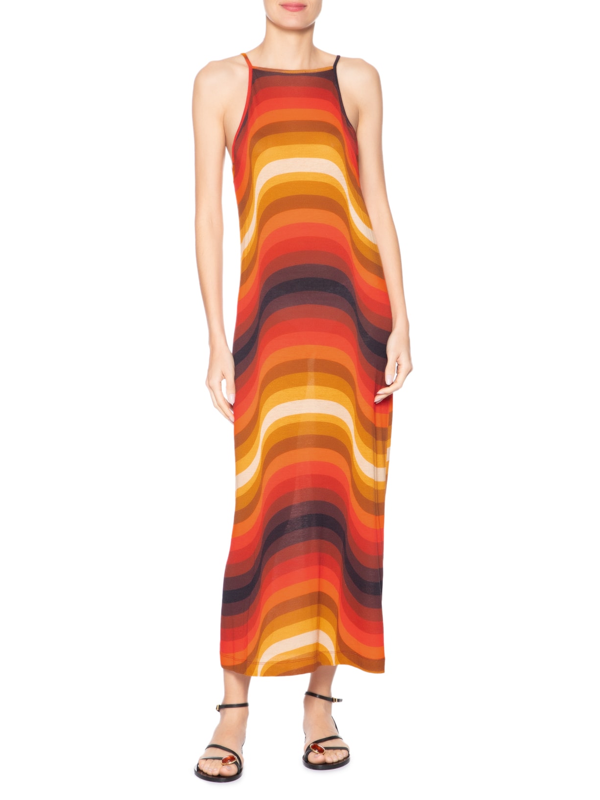 Vestido Tule Ipanema Laranja Osklen