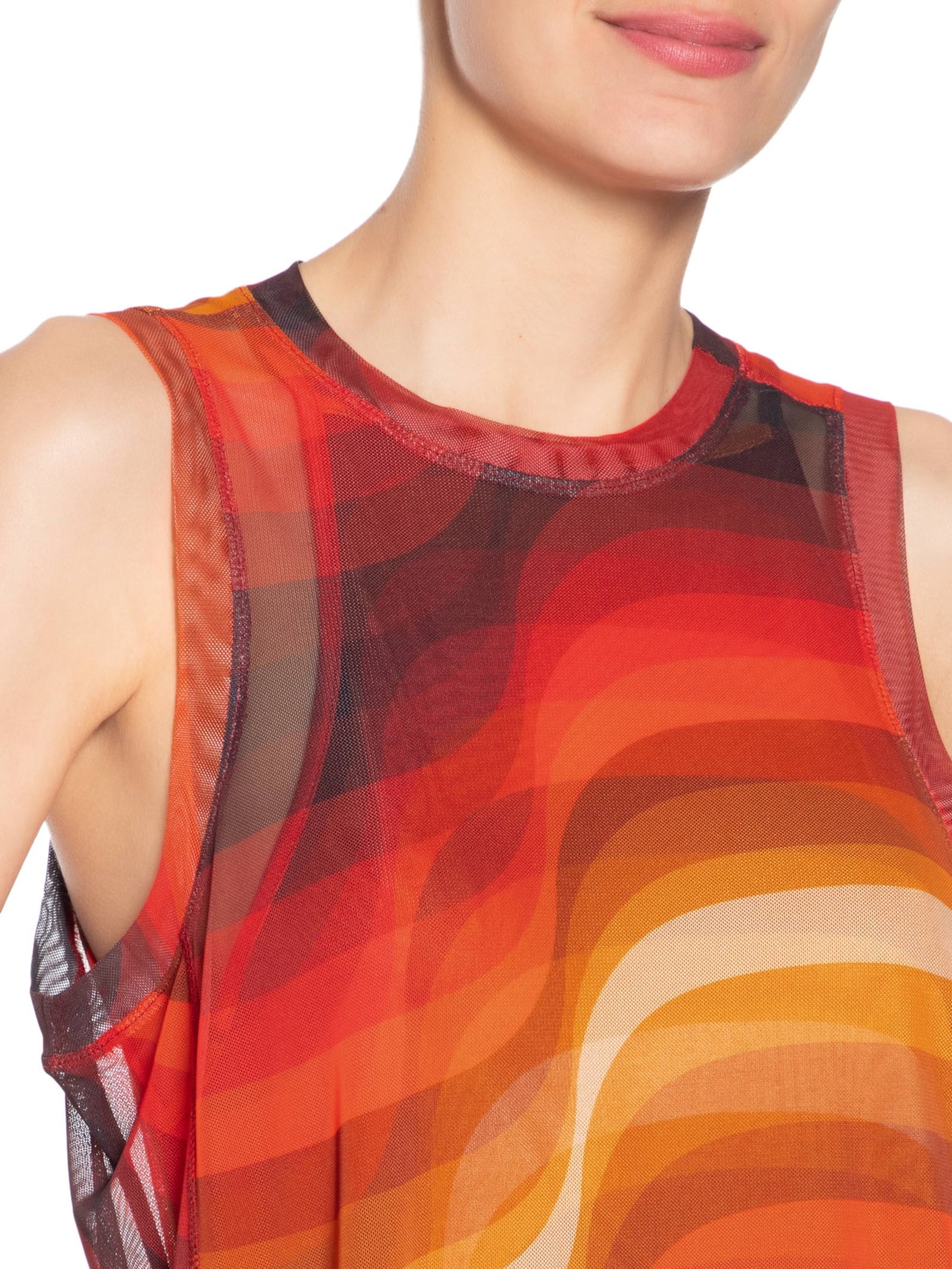 Vestido Tule Ipanema Laranja Osklen