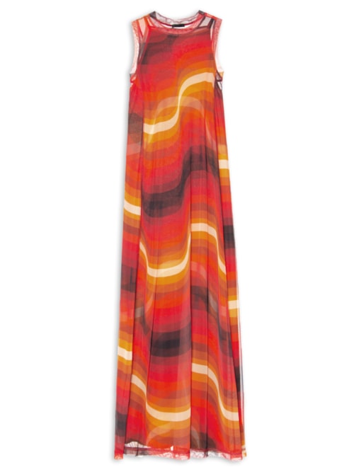 Vestido Tule Ipanema - Laranja