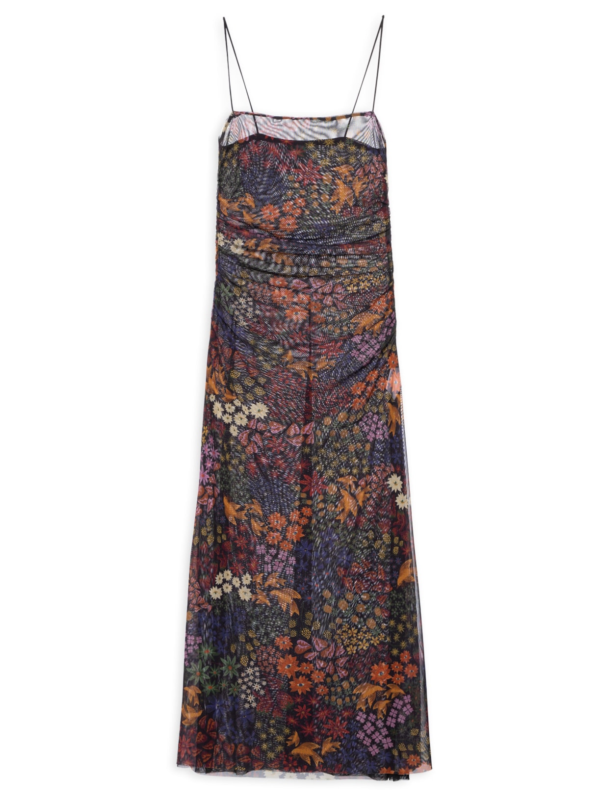 Vestido Tule Jardim De Morango - Preto