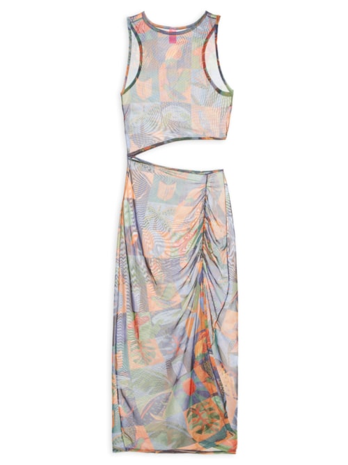 Vestido Tule Lago Do Amor - Azul