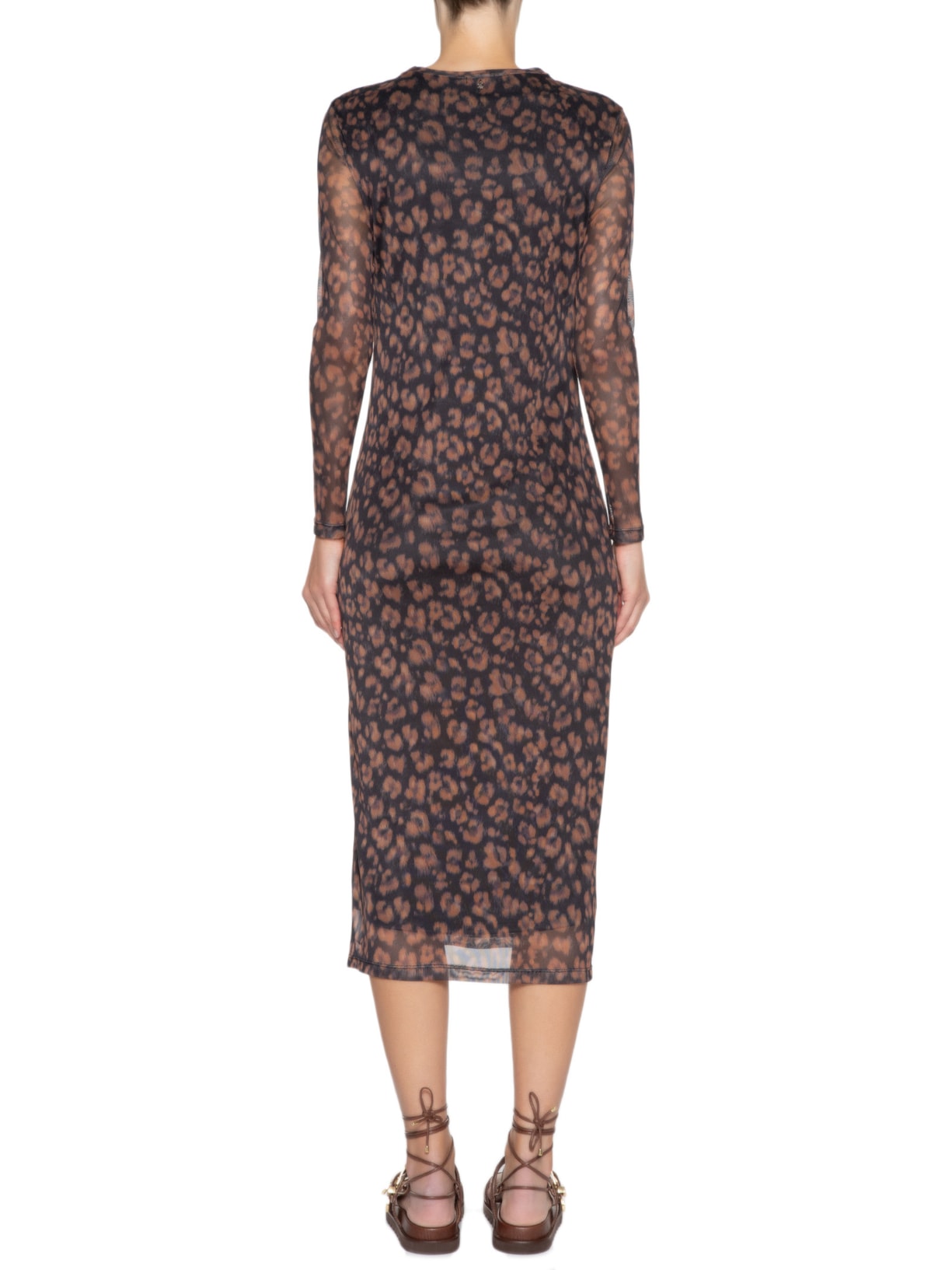 Vestido Tule Leopard Animal Print Le Lis
