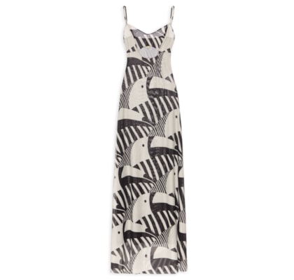 Vestido Tule Longo Tuca Legal - Preto