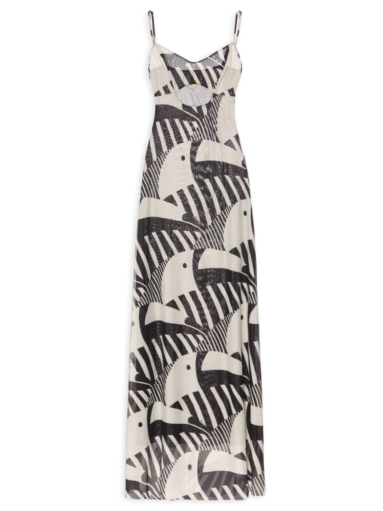 Vestido Tule Longo Tuca Legal - Preto