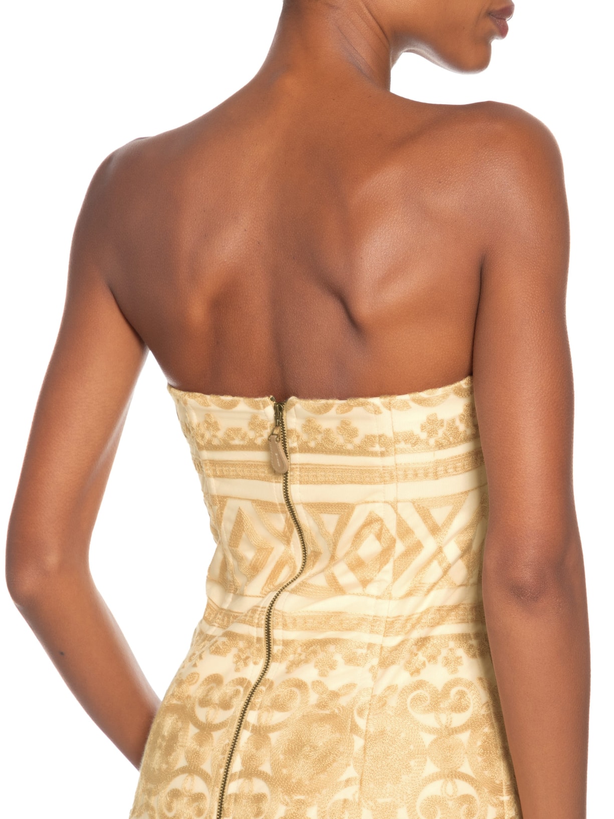 Vestido Tule Mahal V26 Bege Mixed