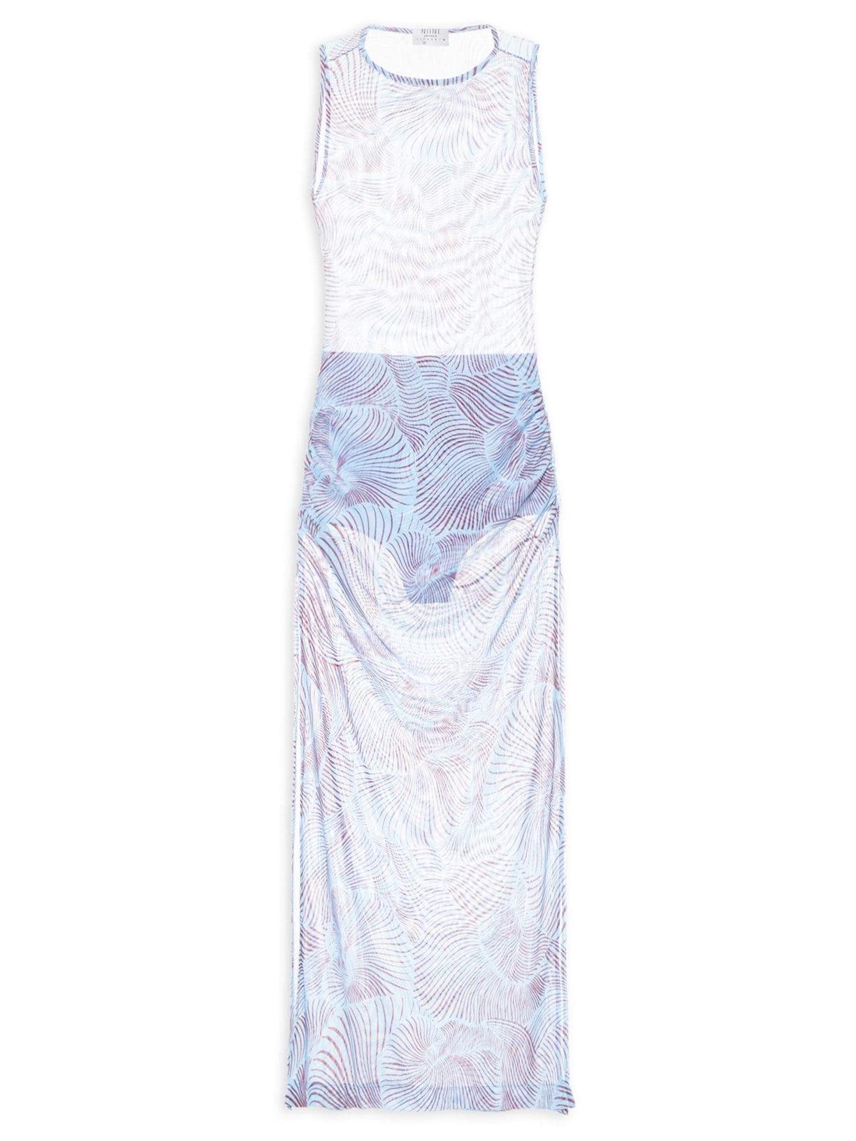 Vestido Tule Mush Shell Lune Azul Niini