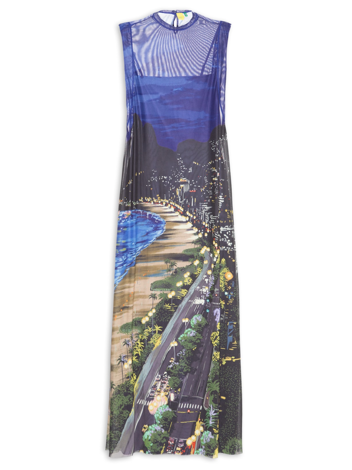 Vestido Tule Noite Carioca - Azul