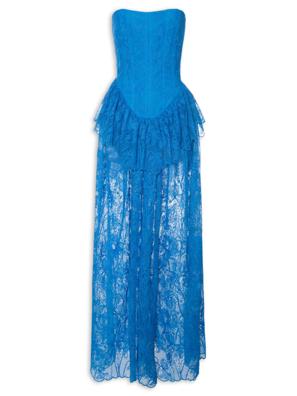 Vestido Tule Orquídea Azul Paula Raia