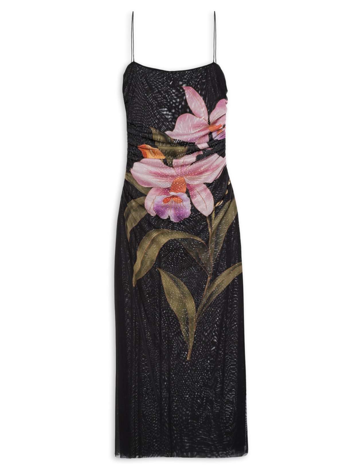 Vestido Tule Orquídea - Preto