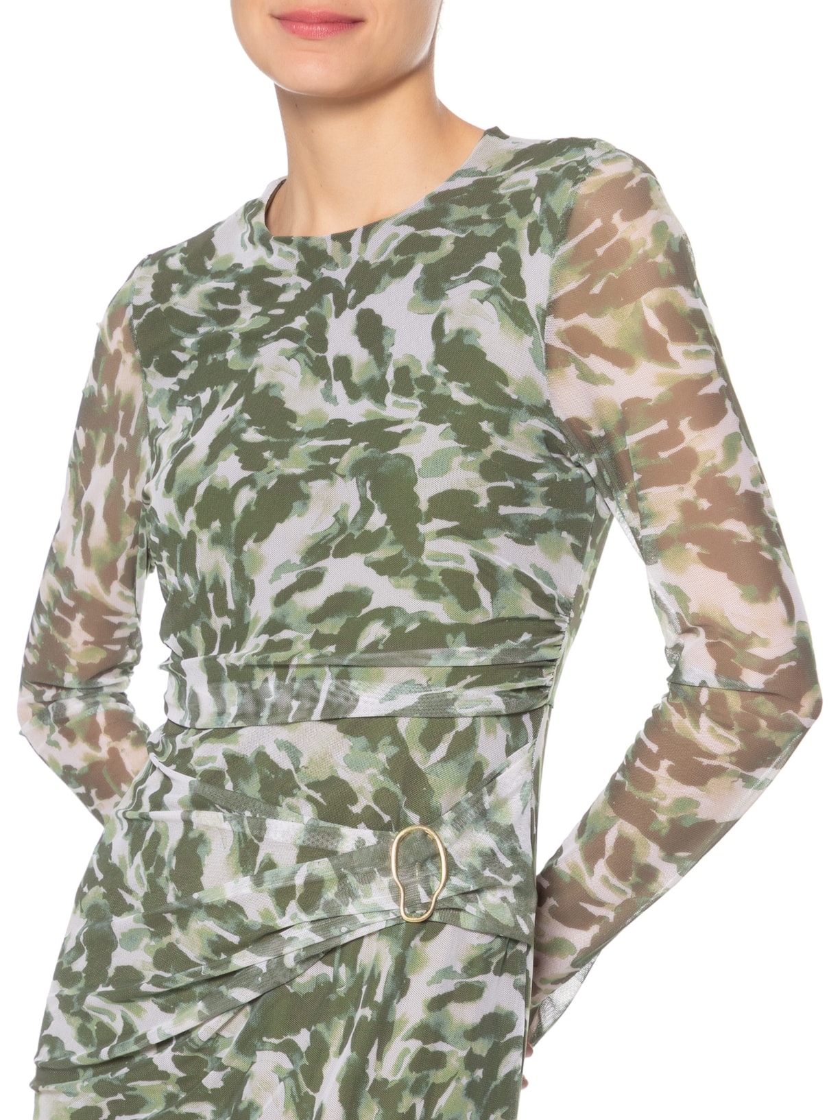 Vestido Tule Pietra I Verde Le Lis