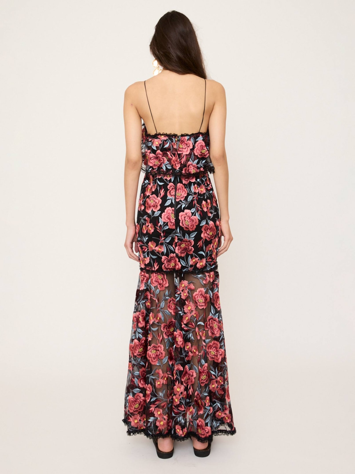 Vestido Tule Rosier V27 Preto Mixed