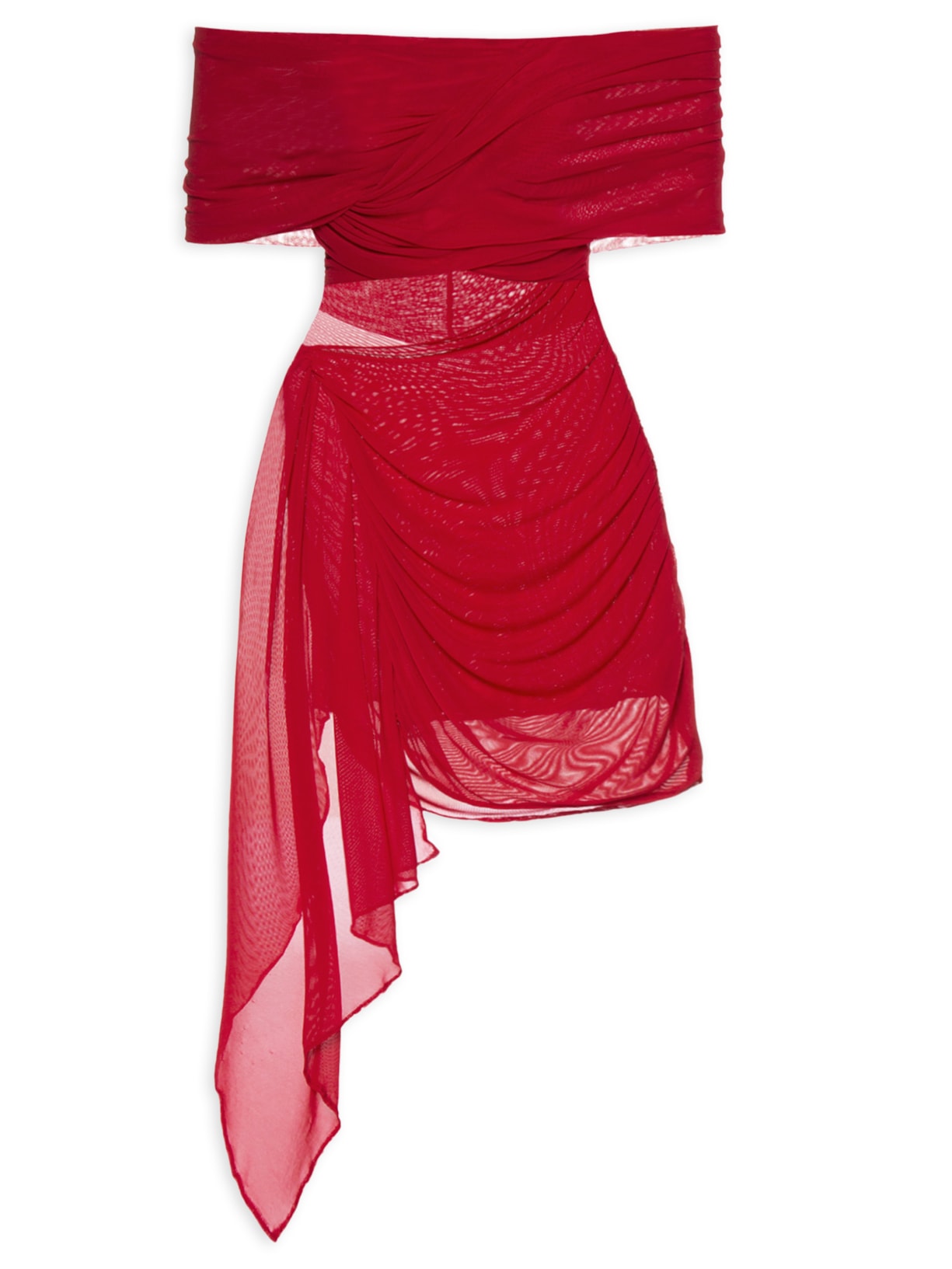 Vestido Tule Sky - Vermelho