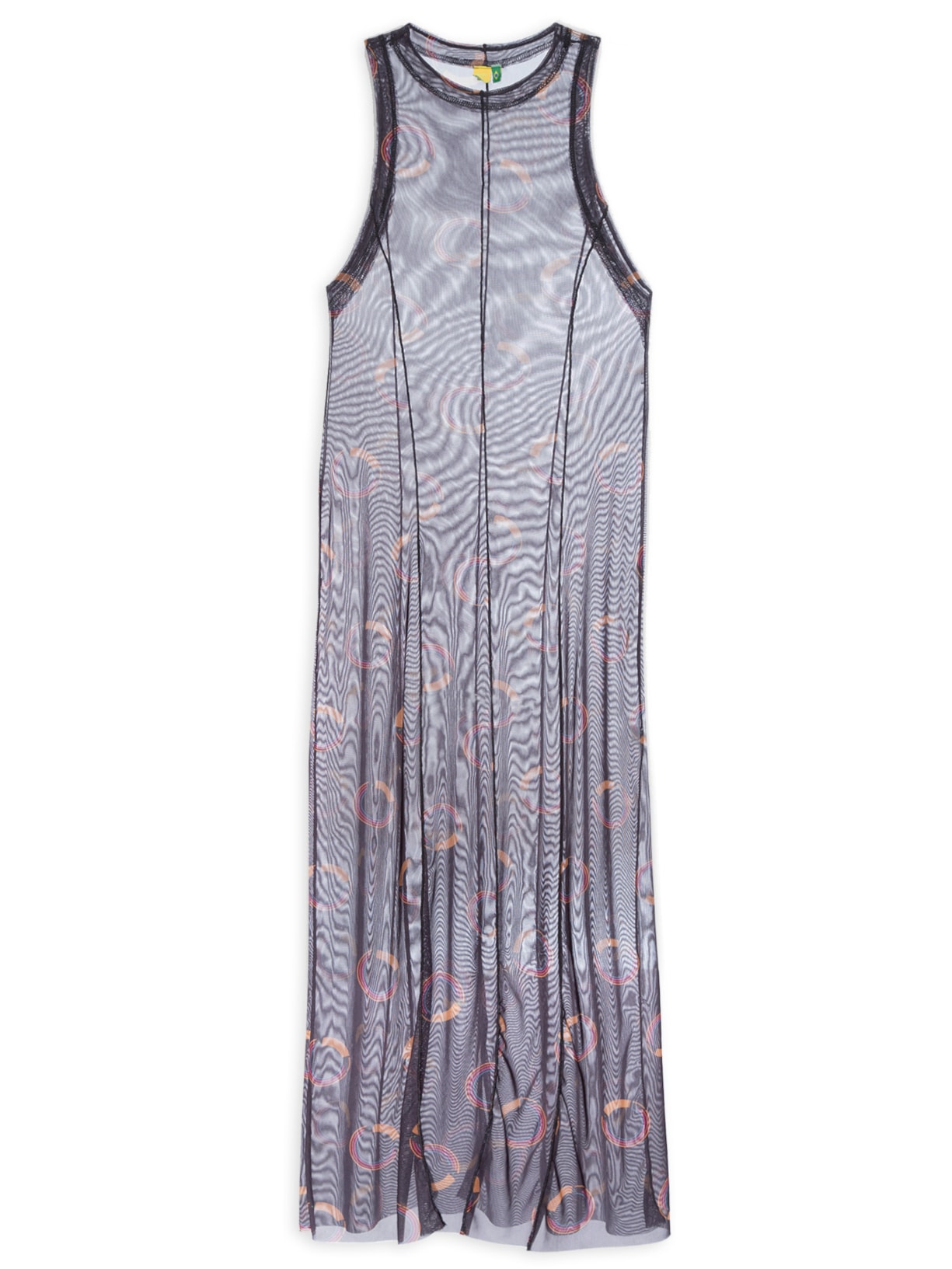 Vestido Tule Tuca Poá - Preto