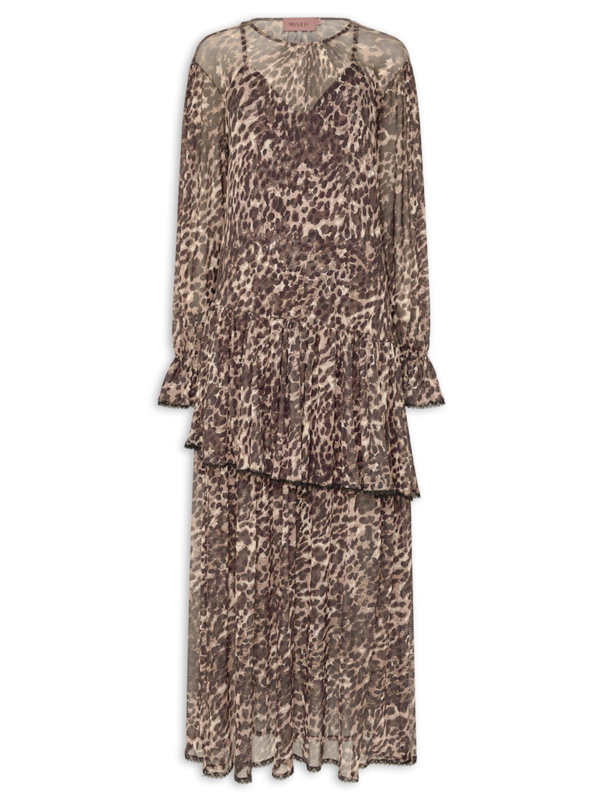 Vestido Tule Wild V27 - Animal Print