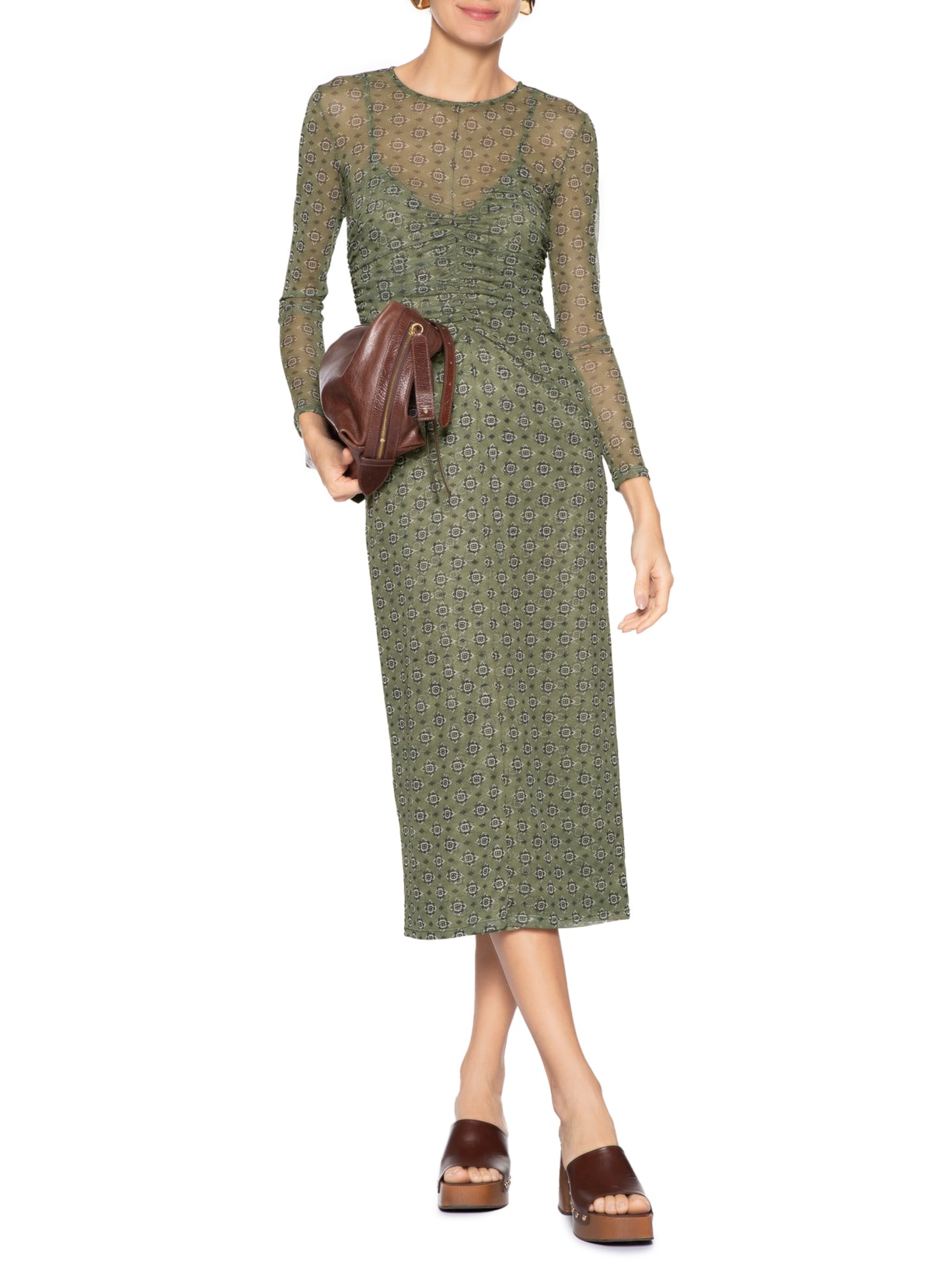 Vestido Tule Yosemite I26 Verde Mixed