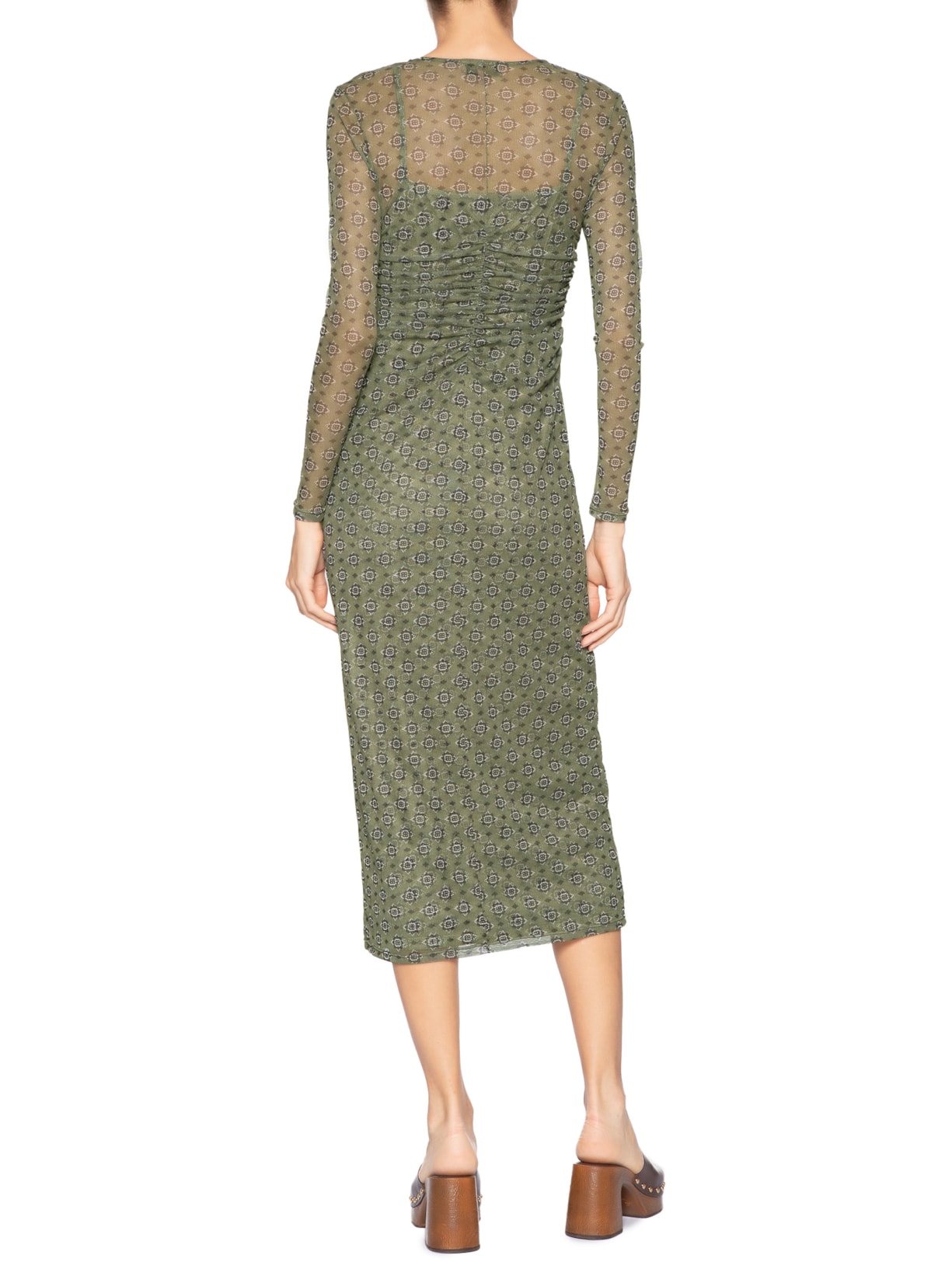 Vestido Tule Yosemite I26 Verde Mixed